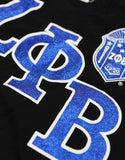 Zeta Phi Beta Rho V-Neck Tee Black