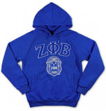 Zeta Phi Beta M6 Pullover Hoodie Royal Blue