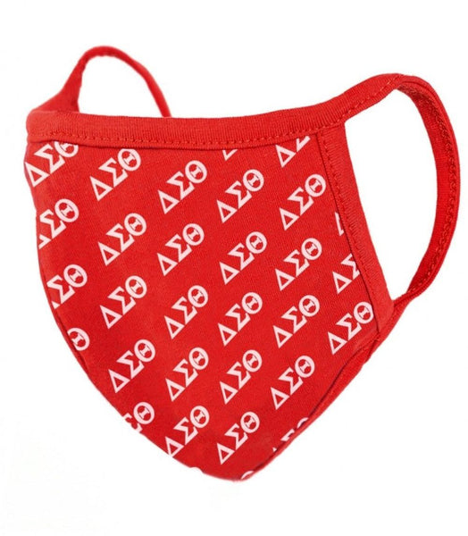 Delta Sigma Theta Printed Face Mask with Filter Pocket