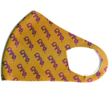 Omega Psi Phi Summer Breathable 3-D Face Mask Gold
