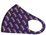 Omega Psi Phi Summer Breathable 3-D Face Mask Purple