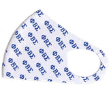 Phi Beta Sigma Summer Breathable 3-D Face Mask White