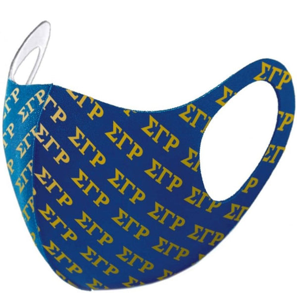 Sigma Gamma Rho Summer Breathable 3-D Face Mask Black