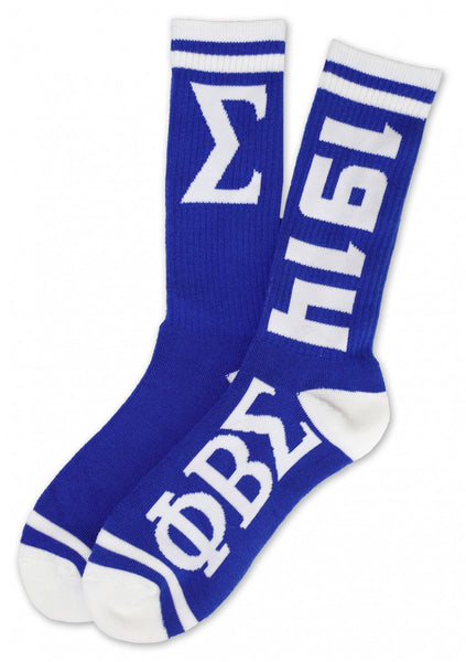 Phi Beta Sigma M3 Socks Royal Blue