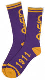 Omega Psi Phi M4 Socks Purple