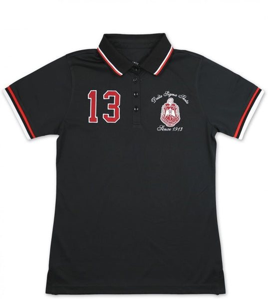 Delta Sigma Theta M5 Polo Shirt Black