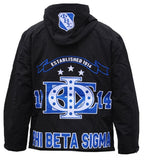 Phi Beta Sigma Windbreaker Black