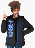 Zeta Phi Beta M7 Windbreaker Black