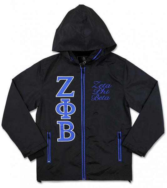Zeta Phi Beta M7 Windbreaker Black