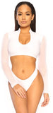 Vega Bikini Swimwear White Swimsuit
