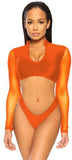 Vega Bikini Swimwear Orange Swimsuit