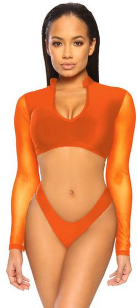 Vega Bikini Swimwear Orange Swimsuit