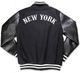 NLBM Negro Leagues Heritage Wool Baseball Jacket Black Yankees