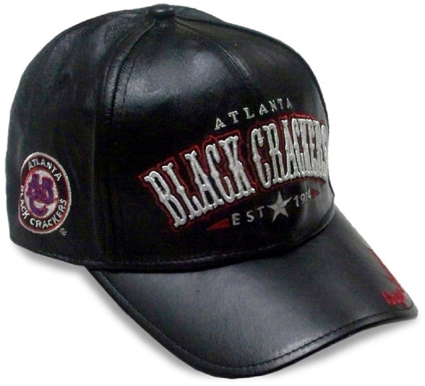 NLBM Negro League Atlanta Black Crackers Legends Leather Cap