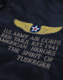 Tuskegee Airmen M4 Bomber Jacket Black