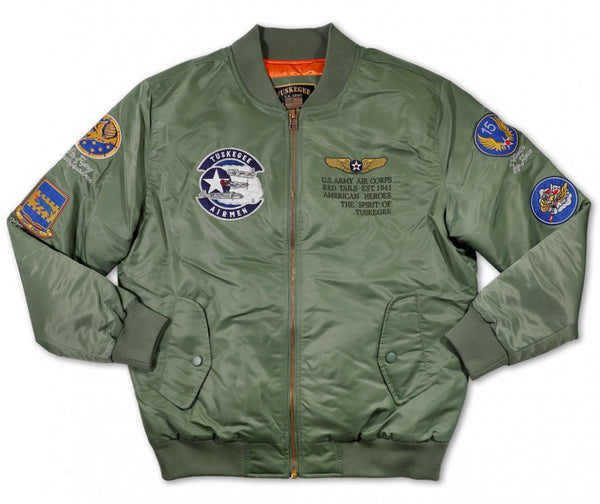 Tuskegee Airmen M4 Bomber Jacket Green