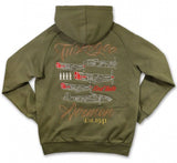 Tuskegee Airmen M4 Pullover Hoodie Green